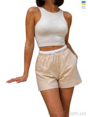 Шорты, Alisa Brand оптом 1071 бежевий