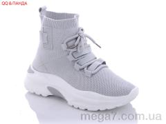 Кроссовки, QQ shoes оптом BK25-3 grey old