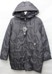 Куртки зимние женские QIANZHIDU ПОЛУБАТАЛ (grey) оптом 25179364 M910003-10