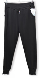 Спортивные штаны женские (черный) оптом 83207469 8006-92