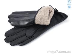 Перчатки, RuBi оптом 4 black шкіра вовна