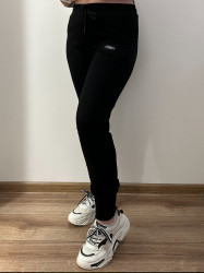 Спортивные штаны женские (черный) оптом 14359672 08-38