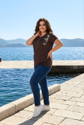 Футболки женские БАТАЛ оптом 94218750 2507-17