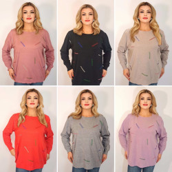 Свитера женские БАТАЛ оптом 80795432 54-45