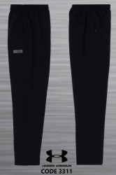 Спортивные штаны мужские на флисе (black) оптом 17028396 3311-30