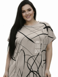 Футболки женские БАТАЛ оптом 54218673 26009-104