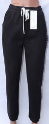 Спортивные штаны женские БАТАЛ на меху оптом 27654910 B666-34