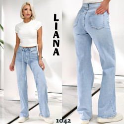 Джинсы ТРУБЫ женские оптом Liana 65193708 1042-5