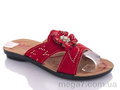 Шлепки, DeMur оптом K26-Elena 2 red (30-35)