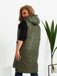 Жилетки жіночі БАТАЛ (хакі) оптом