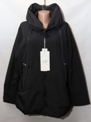 Куртки женские БАТАЛ (black) оптом 51746280 B3066-39