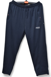 Спортивные штаны мужские БАТАЛ (темно-синий) оптом 59402387 03-40