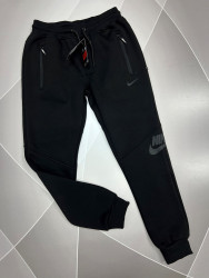 Спортивные штаны мужские на флисе (черный) оптом Турция 94127685 01-4