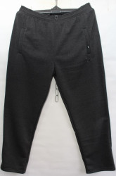 Спортивные штаны мужские БАТАЛ на флисе (серый) оптом 64507192 02-9