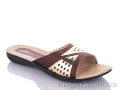 Шлепки, DeMur оптом W26-7149 brown