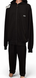 Спортивные костюмы мужские БАТАЛ (черный) оптом 82194765 10-44