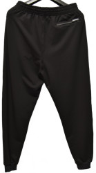 Спортивні штани чоловічі БАТАЛ (чорний) оптом  