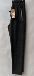 Спортивные штаны мужские на флисе (серый) оптом 09785234 18-10