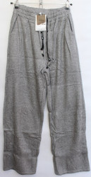 Спортивные штаны женские ПОЛУБАТАЛ на меху (grey) оптом 47103268 A150-3-5