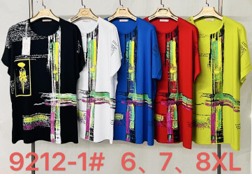 Футболки женские СУПЕРБАТАЛ (салатовые) оптом 76819453 9212-0