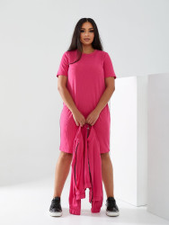 Сукні жіночі (2-ка) БАТАЛ з начосом оптом