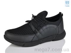Кроссовки, STT оптом 05 black шкіра