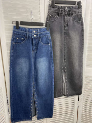 Юбки джинсовые женские (синий) оптом 30627859 72-1