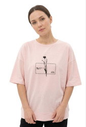 Футболки женские ПОЛУБАТАЛ оптом 08461327 6518-135