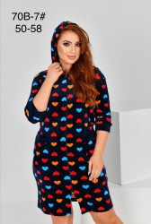 Халати жіночі БАТАЛ оптом XUE LI XIANG