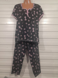 Ночные пижамы женские БАТАЛ оптом 52619487 2345-113