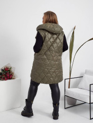 Жилетки жіночі БАТАЛ (хакі) оптом