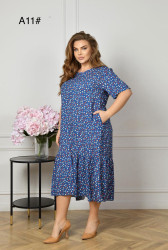 Платья женские БАТАЛ оптом 89521637 A11-103