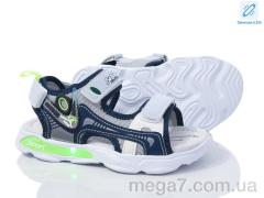 Сандалии, Ok Shoes оптом 7746-1 navy LED