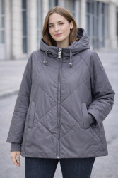 Куртки демисезонные женские БАТАЛ оптом 74813065 638-108