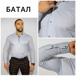 Рубашки мужские БАТАЛ оптом 37612459 Б3202 -42