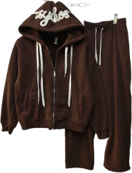 Спортивные костюмы женские на флисе оптом 49862735 8563-17