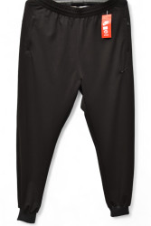 Спортивные штаны мужские БАТАЛ (черный) оптом 19520637 088-68