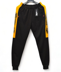 Спортивные штаны мужские (черный) оптом 65973128 03-21