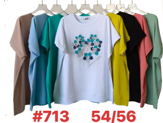 Футболки женские БАТАЛ оптом 57490126 713-51