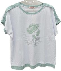 Футболки женские БАТАЛ оптом 78913564 1505-110