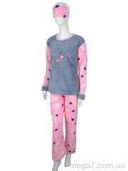 Пижама, Obuvok оптом OBUVOK 0155 pink, флис (07768)