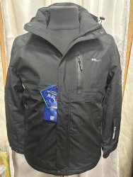 Куртки демисезонные мужские RLX (черный) оптом 65287190 698-1-14