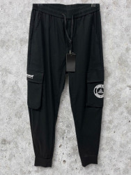 Спортивные штаны мужские (черный) оптом 94028537 М-002-5