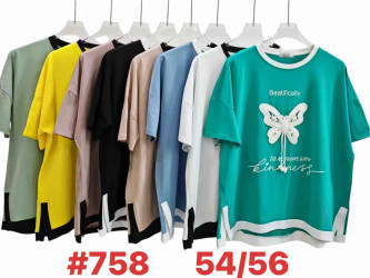 Футболки женские БАТАЛ оптом 84527691 758-66