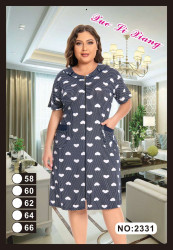 Халати жіночі БАТАЛ оптом XUE LI XIANG 