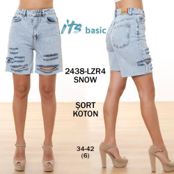 Шорты джинсовые женские ITS BASIC оптом 72138605 2438-4-10