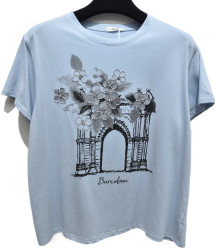 Футболки жіночі ПОЛУБАТАЛ оптом Kiss Me 