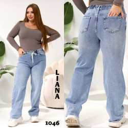 Джинсы ТРУБЫ СУПЕР БАТАЛ женские оптом 12968405 1046-37