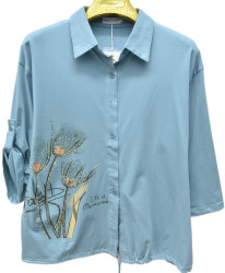 Рубашки женские БАТАЛ оптом 97238014 8802-13