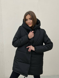 Куртки зимние женские (черный) оптом 54031278 0101-2